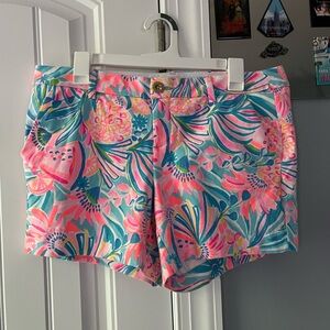 Lilly Pulitzer Callahan knit shorts, size 10, tropical punch
